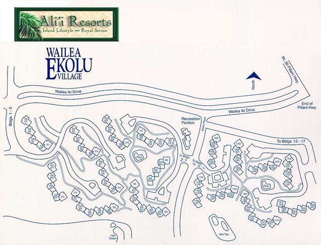 Wailea Ekahi Site Map Map Wailea Ekolu Resort